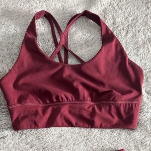 Women's Burgundy Sports Bra